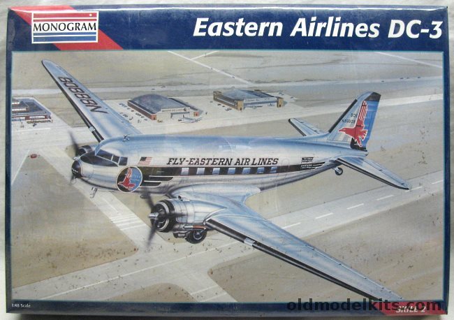 Monogram 1/48 Douglas DC-3 Eastern Airlines, 5610 plastic model kit